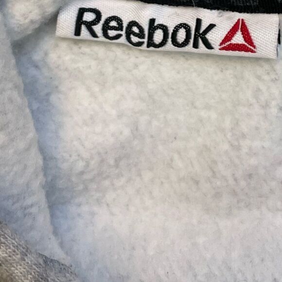 Reebok Performance Pullover Hoodie Men Medium Gray - Picture 4 of 6